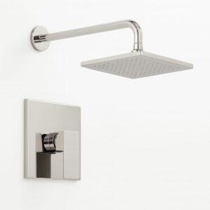 MEZCLADOR DUCHA CUADRADA 8" CROMADO M/LEVER