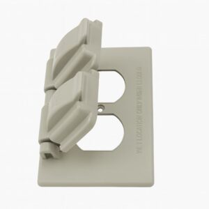 PLACA INTEMPERIE DOBLE GRIS