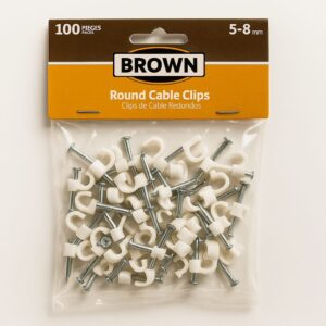 GRAPA PLASTICA T/REDONDA 5-8MM BROWN