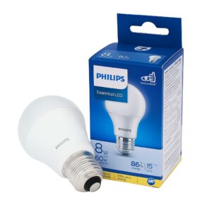 FOCO LED 8W 3000K A19 110V E-27  PHILLIPS